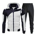 thumbnail image 1 of Wancir Men's Tracksuits 2 Piece Outfit Casual Long Sleeve Sweat Suit Set Full Zipper Sports Jogging Suits, 1 of 8