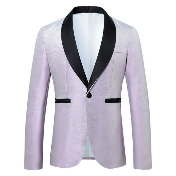 Wancir Men's Tuxedo Jacket Slim Fit Shawl Lapel Blazer Suit Jackets for Party Prom Wedding Dinner
