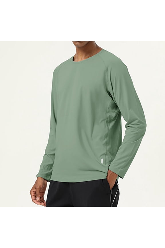 Wancir Men's Ultra Soft Bamboo Viscose T-Shirt Curve Hem Lightweight Cooling Short/Long Sleeve Casual Basic Tee Shirt