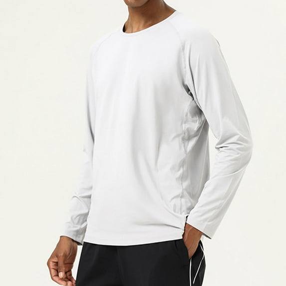 Wancir Men's Ultra Soft Bamboo Viscose T-Shirt Curve Hem Lightweight Cooling Short/Long Sleeve Casual Basic Tee Shirt