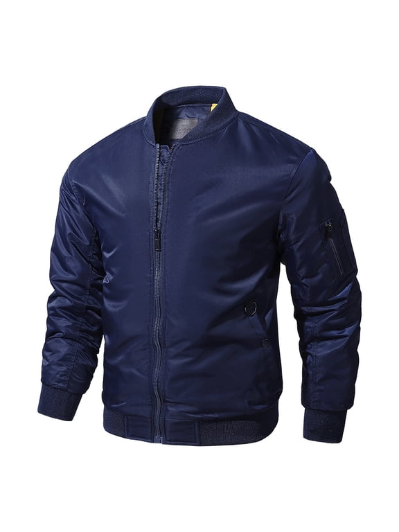 Wancir Men's Windproof Bomber Jacket Lightweight Windbreaker Outdoor Golf Fashion Coat