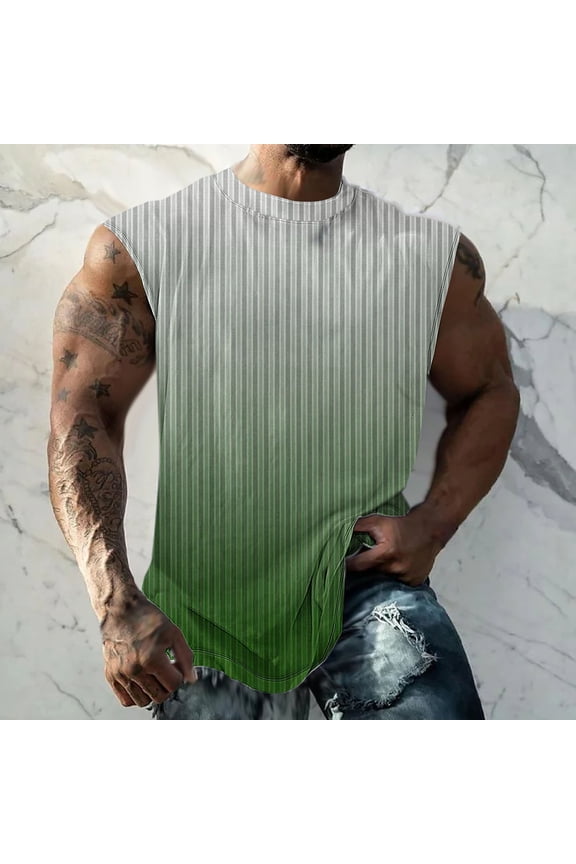 Wancir Men's Workout Swim Sleeveless Shirts Quick Dry Beach Pool Tech Running Athletic Exercise Muscle Tank Top Big and Tall