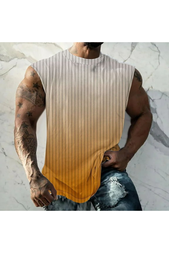 Wancir Men's Workout Swim Sleeveless Shirts Quick Dry Beach Pool Tech Running Athletic Exercise Muscle Tank Top Big and Tall