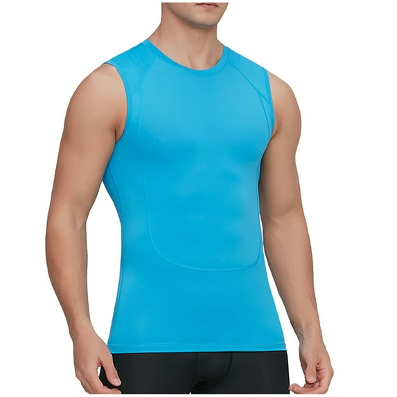 Wancir Men's Workout Tank Tops UPF 50+ Swim Shirts Quick Dry Running Sleeveless UV Protection Muscle Tees
