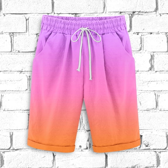 Wancir Mens Casual Elastic Waist Pull On Shorts Drawstring Relaxed Fit Summer Dress Shorts with Pockets