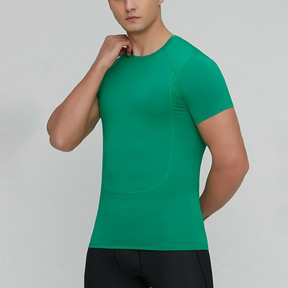 Wancir Mens Casual T-Shirt Short Sleeve Workout Shirts Moisture Wicking Quick Dry Gym Athletic Shirts Lightweight Summer Top