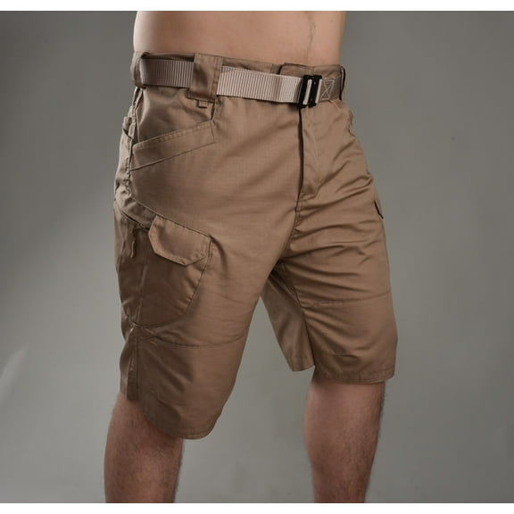Wancir Mens Casual Twill Cargo Shorts Cotton Drawstring Classic Cargo Stretch Short with Pockets