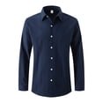 thumbnail image 1 of Wancir Mens Dress Shirts Wrinkle Free Regular Fit Stretch Rayon Bamboo Button Down Shirt, 1 of 1