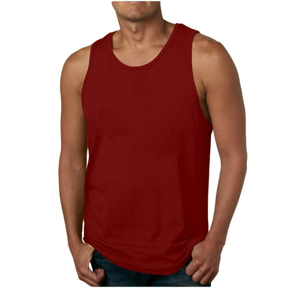 Wancir Mens Tank Top Undershirt G-Unit Style Summer Tank Tops Square Cut Muscle Rib A-Shirt Gym Muscle Tank Top