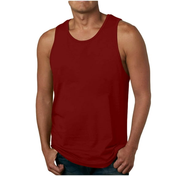 Wancir Mens Tank Top Undershirt G-Unit Style Summer Tank Tops Square Cut Muscle Rib A-Shirt Gym Muscle Tank Top