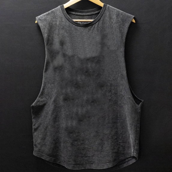 Wancir Mens Tank Top Undershirt G-Unit Style Summer Tank Tops Square Cut Muscle Rib A-Shirt Gym Muscle Tank Top