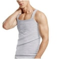 thumbnail image 1 of Wancir Mens Tank Top Undershirt G-Unit Style Summer Tank Tops Square Cut Muscle Rib A-Shirt Gym Muscle Tank Top, 1 of 4