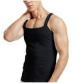 thumbnail image 1 of Wancir Mens Tank Top Undershirt G-Unit Style Summer Tank Tops Square Cut Muscle Rib A-Shirt Gym Muscle Tank Top, 1 of 4