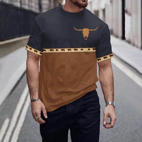 Wancir Mens White Tail Short Sleeve T Shirt | Casual Hunting Apparel | White Tail and Hunting Season Graphic Tee