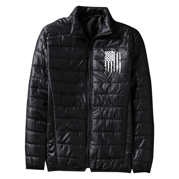 Wancir Mens Winter Jacket with Hood Quilted Puffer Down Jacket Full Zip Warm Thick Coats Cold Weather Work Outerwear