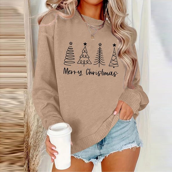 Wancir Merry Christmas Sweatshirt, Ugly Christmas Sweater Women, Christmas Sweaters For Women
