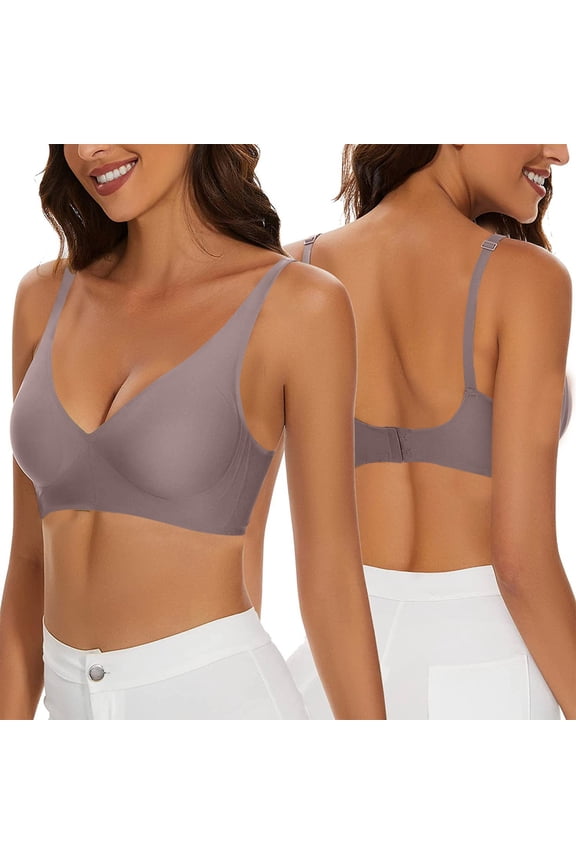 Minimizer Bra for Women - Plus Size Bra with Underwire Woman's Full Coverage Lace Bra Unlined Non Padded Bra