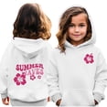 thumbnail image 1 of Wancir Pink Graphic Hoodie For Women 2024 Cute Preppy Sweatshirt Long Sleeve Drawstring Pullover Tops With Pockets 1-14T, 1 of 4