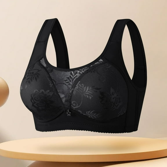 Wancir Plus Size Seniors' Everyday Bra - No Sponge Padding & Seamless Lift