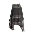 thumbnail image 1 of Wancir Poncho Sweaters for Women Knitted Hooded Cape with Fringed Hem Crochet Poncho Pullover Sweaters Knit Pattern, 1 of 3