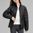 thumbnail image 1 of Wancir Quilted Jackets for Women Lightweight Puffer Jacket Long Sleeve Zip Up Winter Coat Warm Outwear Pockets, 1 of 6