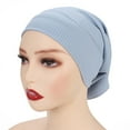 thumbnail image 1 of Wancir Ribbed Inner Cap Hijab for Women Muslim Underscarf Hat Bonnet Islamic Stretch Tube Cap Turban Headband, 1 of 1