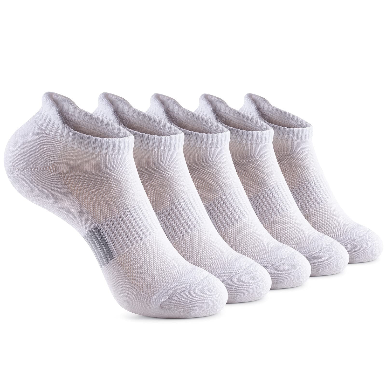Wancir Running Ankle Socks for Women Athletic Cotton Cushioned 5 Pairs Workout No Show Socks Women