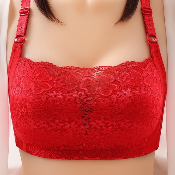 Wancir Seamless Bras for Women No Underwire Comfort Full Coverage Deep V Lace Bralettes Support U Back Underwear