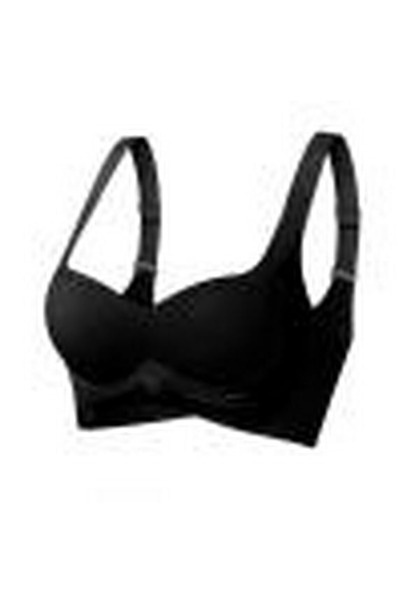 Wancir Seamless Wirefree Bras for Women Mesh Comfortable Padded Back Smoothing Bra