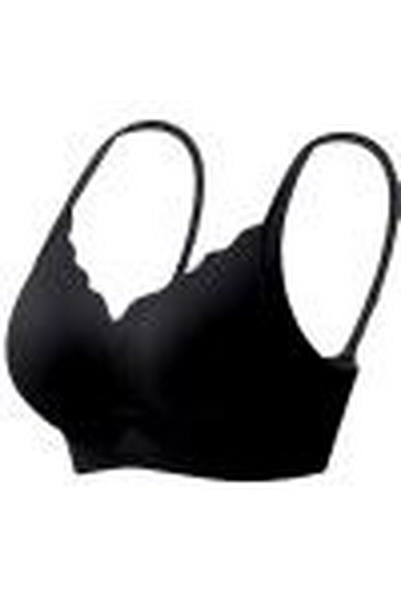 Wancir Seamless Wirefree Bras for Women Mesh Comfortable Padded Back Smoothing Bra