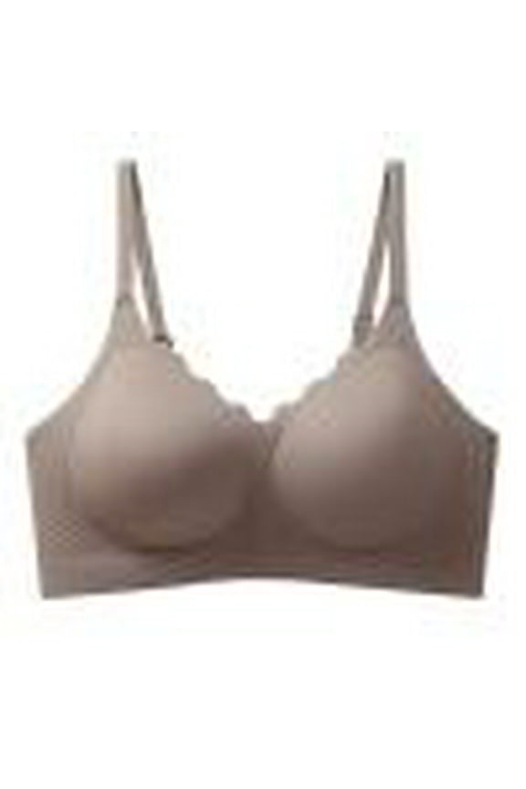 Wancir Seamless Wirefree Bras for Women Mesh Comfortable Padded Back Smoothing Bra