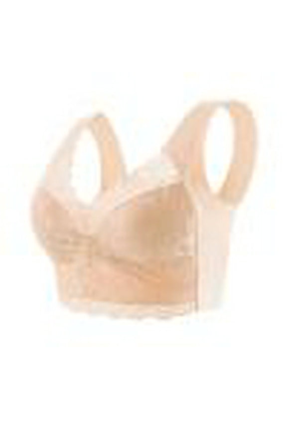 Wancir Seamless Wirefree Bras for Women Mesh Comfortable Padded Back Smoothing Bra