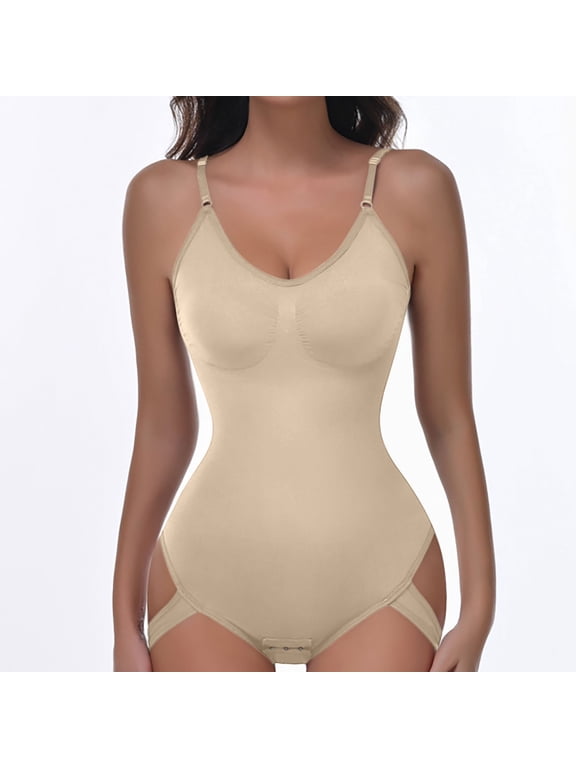 Wancir Shapewear Bodysuit Tummy Control Seamless Sculpting Butt Lifter Body Shaper for Women