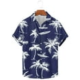 thumbnail image 1 of Wancir Short Sleeve Hawaiian Shirts Casual Floral Button Down Aloha Shirt, Dad and Son Matching Hawaiian Shirts, 1 of 5