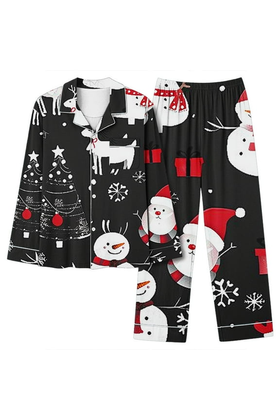 Wancir Silk Satin Pajamas Women's Long Sleeve Sleepwear Soft Button Down Pj Set 2 Piece Loungewear S-XXL