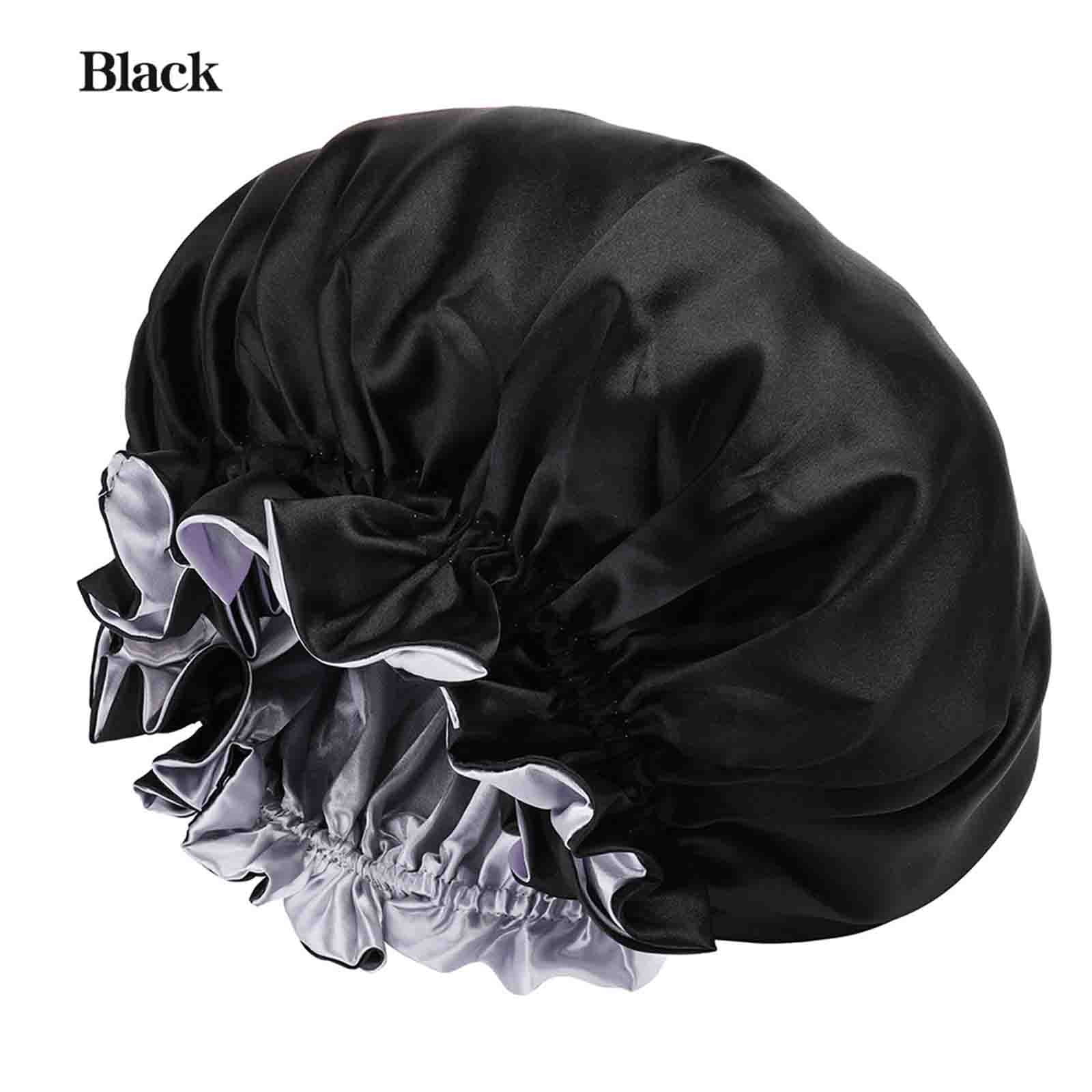 Wancir Solid Color Silky Satin Bonnet Cap,Bonnets for Women,Silky ...