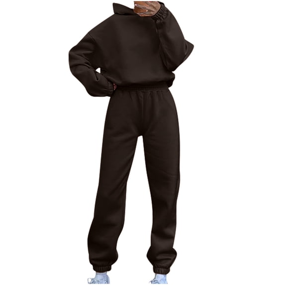 Wancir Sweatsuits for Women Set Jogger Set Hoodie Two Piece Lounge Suit Long Sleeve Athletic Outfits Kangaroo Pockets