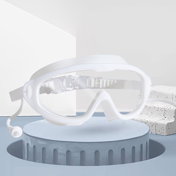 Wancir Swim Goggles 1 Pack Anti-Fog Anti-UV Wide View Swimming Goggles for Kids 2-13