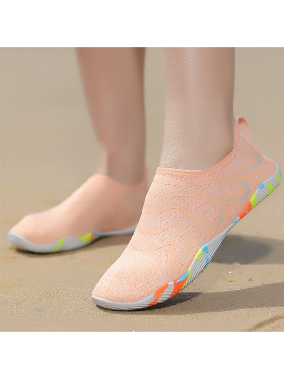 Wancir Swim Water Shoes for Kids Quick Dry Barefoot Aqua Sneakers Shoe for Beach Hiking Diving Boating River Outdoor Water Sports 5-17T