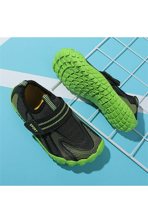 Wancir Swim Water Shoes for Kids Quick Dry Barefoot Aqua Sneakers Shoe for Beach Hiking Diving Boating River Outdoor Water Sports 8-16T