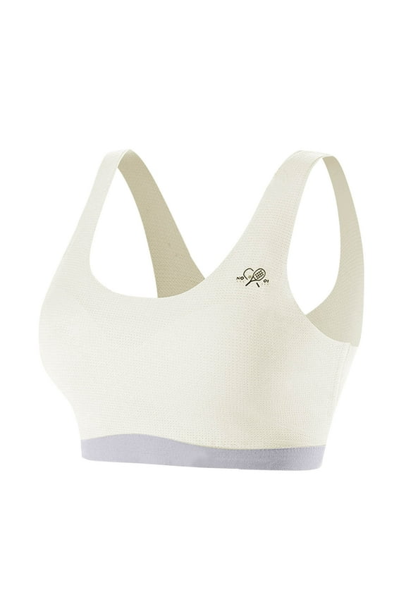 Wancir Teen Girls' Training Bra Seamless Cotton Cami Wireless Bras Criss Cross Sport Bra Bralette