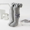 thumbnail image 1 of Wancir Thick Baby Girls Tights Toddlers Seamless Knit Cotton Leggings Bowknot Stockings Infants, 1 of 9