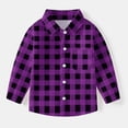 thumbnail image 1 of Wancir Toddler Baby Boys Plaid Flannel Shirt Long Sleeve Button Down Shirts, 1 of 7