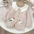 thumbnail image 1 of Wancir Toddler Baby Girl Boy Knit Cardigan Sweater Round Neck Long Sleeve Open Front Sweater Infant Fall Winter Clothes, 1 of 6