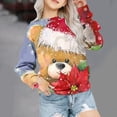thumbnail image 1 of Wancir Toddler Boys Girls Christmas Sweatshirts Kids Ugly Xmas Pullover Funny Santa Reindeer Truck Shirts Tops 1-12 Years, 1 of 4