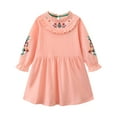 thumbnail image 1 of Wancir Toddler Girl Clothes Long Sleeve Autumn Winter Girls Dresses for Kids 2-7 Years, 1 of 1
