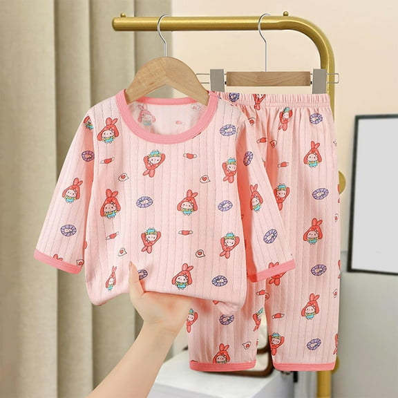 Wancir Toddler Girls Baby Girls Long Sleeved Cat Print Tops and Pants Outfits&Sets Cute Baby Girls Sets Toddler Clothes
