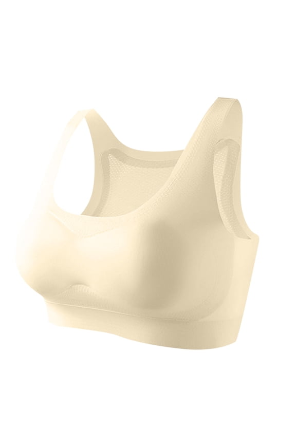 Wancir Training Bras 9-18T Seamless First Bra Girls Sports Bras Longline Crop Bra - No Pads, Chest Double Lined