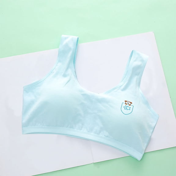 Wancir Training Bras for Girls Seamless Cami Bralettes Sports Vest/Girls Sports Bra 6-14 Years