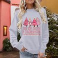 thumbnail image 1 of Wancir Tree Tops Glisten and Children Listen to Nothing Sweatshirts Women Christmas Trees Print Long Sleeve Pullover, 1 of 4